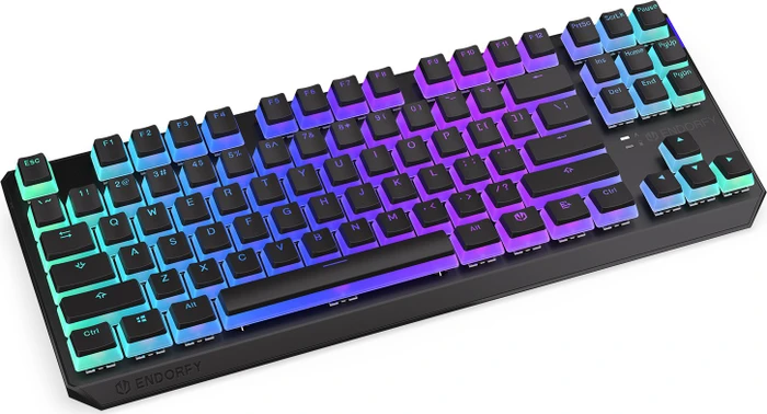 Endorfy Thock TKL Wireless Pudding, PBT, LEDs RGB, hot-swap, Kailh Box RED, USB/Bluetooth, US