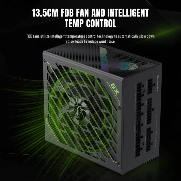 GameMax GX Pro Gold 750G schwarz 750W, ATX 3.1