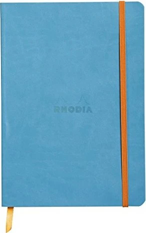 Rhodia Rhodiarama Notizbuch, A5, liniert, Softcover, türkis, 80 Blatt