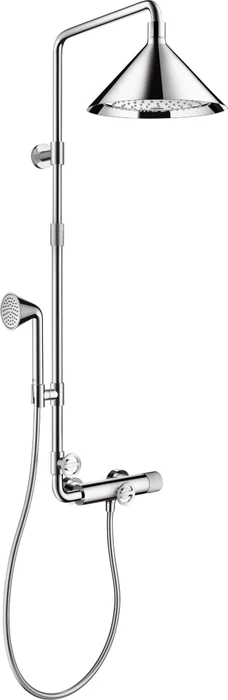 Hansgrohe Axor Showers/Front Showerpipe mit Thermostat und Kopfbrause 240 2jet chrom