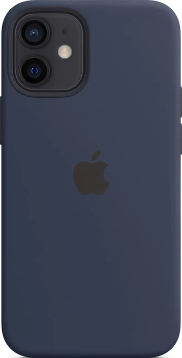 Apple Silikon Case mit MagSafe für iPhone 12 Mini dunkelmarine