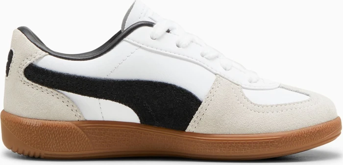 Puma Palermo Leather puma white/vapor gray/gum (Junior)