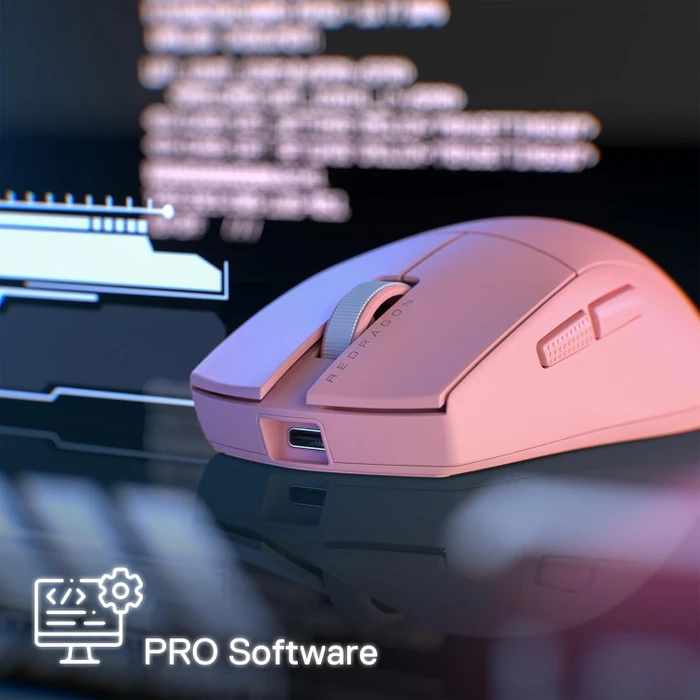 Redragon M916 K1NG Pro 4K Wireless Gaming Mouse pink, USB/Bluetooth