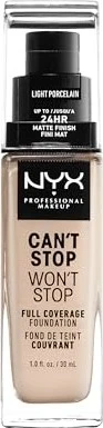 NYX Can't Stop Won't Stop Foundation light porcelain, 30ml