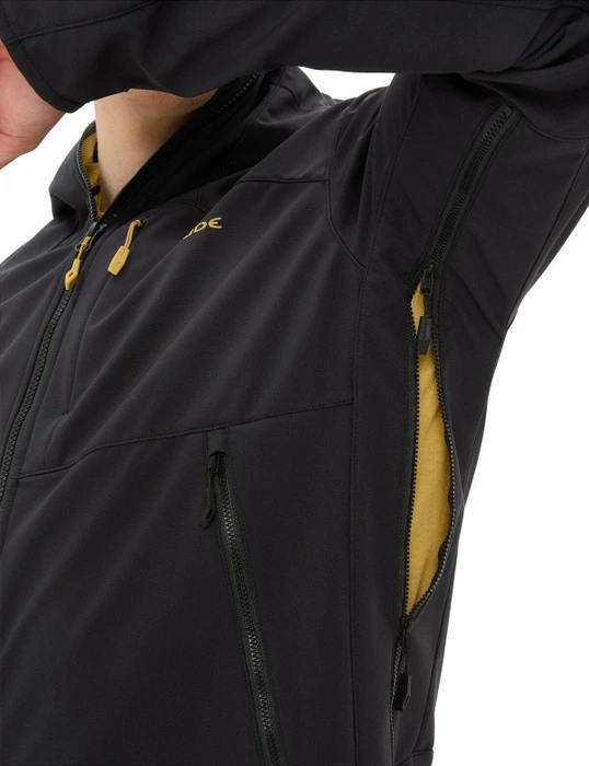 Vaude Roccia II Softshell Funktionsjacke black/savanna (Herren)