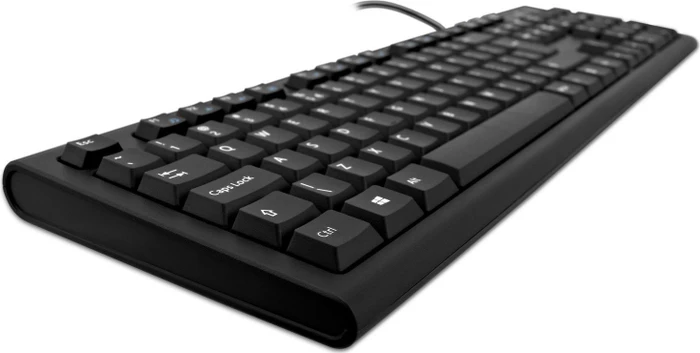 V7 Keyboard KU200, schwarz, PS/2 & USB, UK