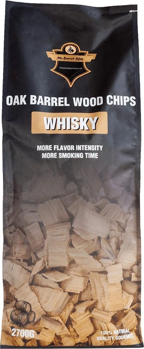 Mr. Barrel BBQ Oak Barrel Whisky Räucherchips, 2.7kg