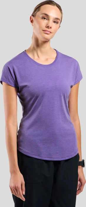 Odlo Essentials Natural Funktionsshirt kurzarm afterparty melange (Damen)