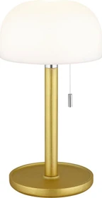 Globo Norman Akku LED-Tischleuchte messing