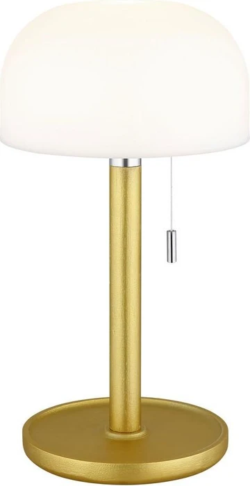 Globo Norman Akku LED-Tischleuchte messing