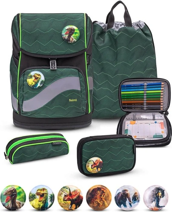 Belmil Smarty Plus Twist of Lime Schultaschen-Set, 5-tlg.