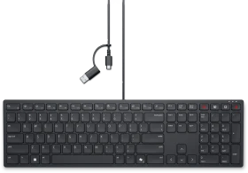 Dell KB525C Wired Collaboration Keyboard, schwarz, USB, UA (580-BBTG)