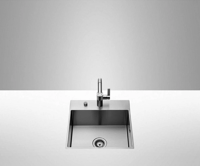 Dornbracht Küchenbecken aus Edelstahl 510x510x200mm Einbau Becken mittig edelstahl gebürstet