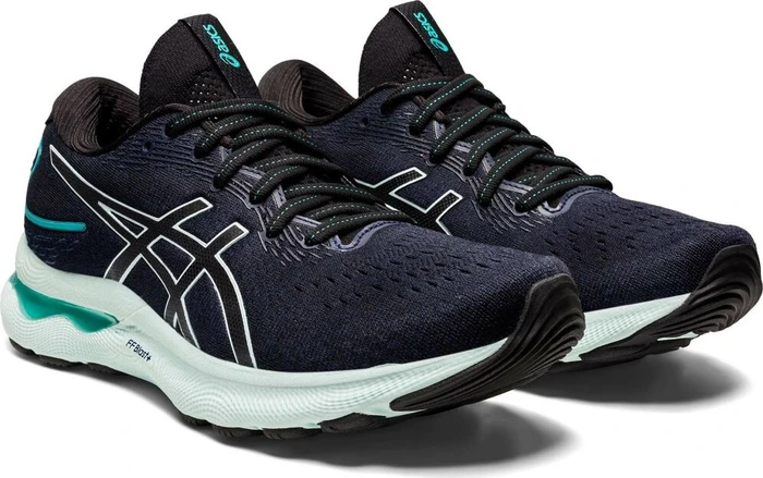 Asics Gel-Nimbus 24 black/soothing sea (Damen)