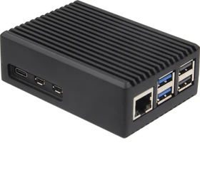 Geekworm Aluminiumgehäuse Heavy-duty für Raspberry Pi 5, schwarz