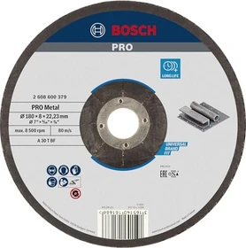 Bosch Professional A30TBF Expert for Metal Schleifscheibe, 180x8x22.23mm, 1 Stück