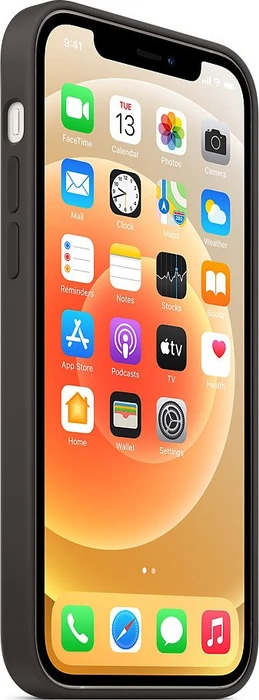 Apple Silikon Case mit MagSafe für iPhone 12/iPhone 12 Pro schwarz