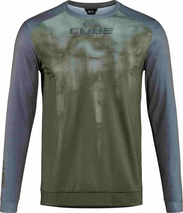 Cube ATX TM Trikot langarm olive'n'grey (Herren)