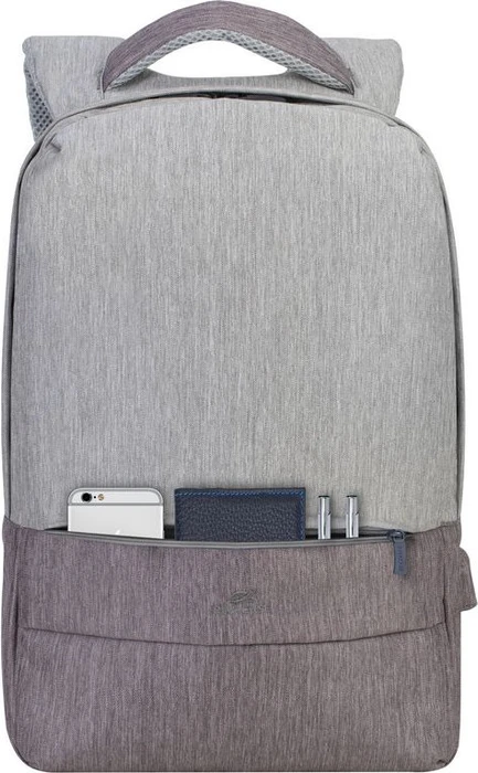 RivaCase 7562 Prater anti-theft Laptop Rucksack 15.6", grau/mocha