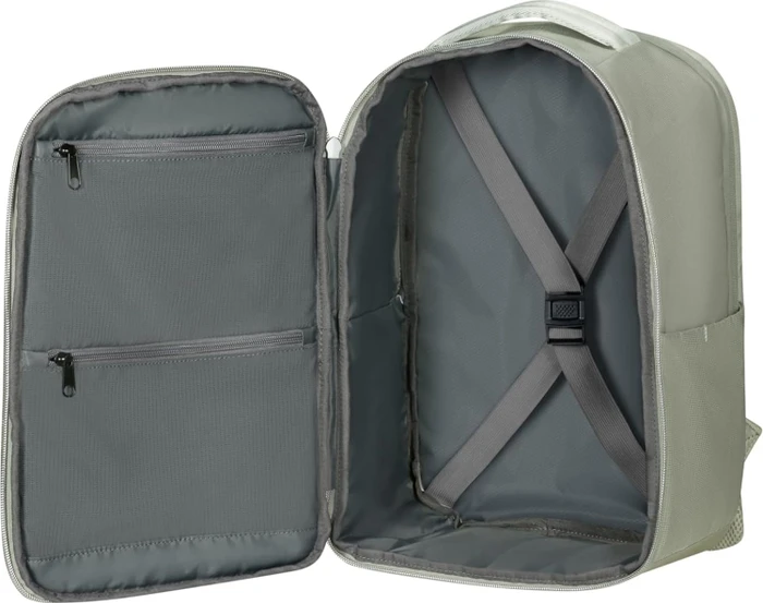 Samsonite GuardIT Classy 2.0, Underseat Backpack M, Untersitz Handgepäck, Kabinentasche, Flugzeug Rucksack, 40cm, 24l, Dry Sage