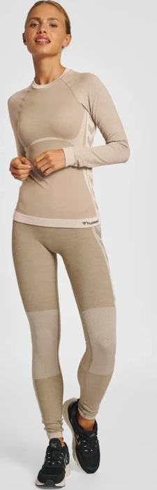hummel CEA Seamless Tight Funktionsshirt langarm chateau grey (Damen)