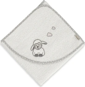 Sterntaler Badetuch Schaf Stanley 80x80cm ecru