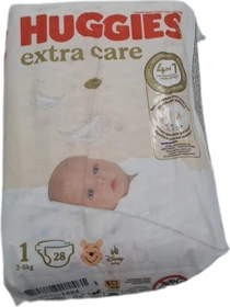 Huggies Extra Care Gr.1 Einwegwindel, 2-5kg, 28 Stück