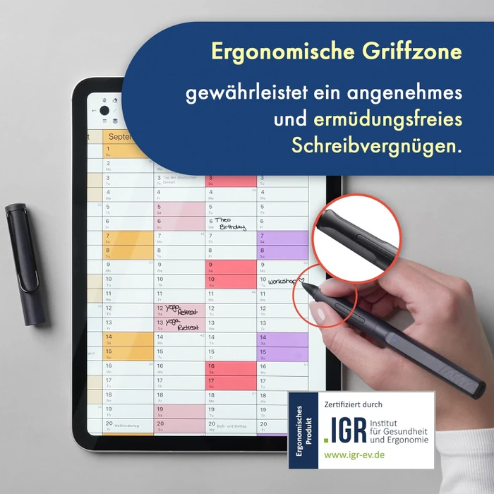 Lamy safari note+ all-black für Apple iPad, schwarz