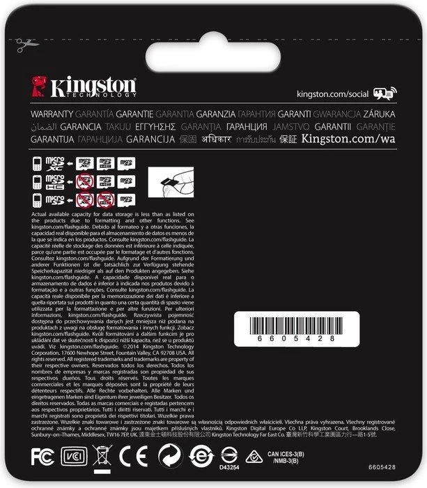 Kingston R90/W80 16GB Kit, UHS-I U3, Class 10