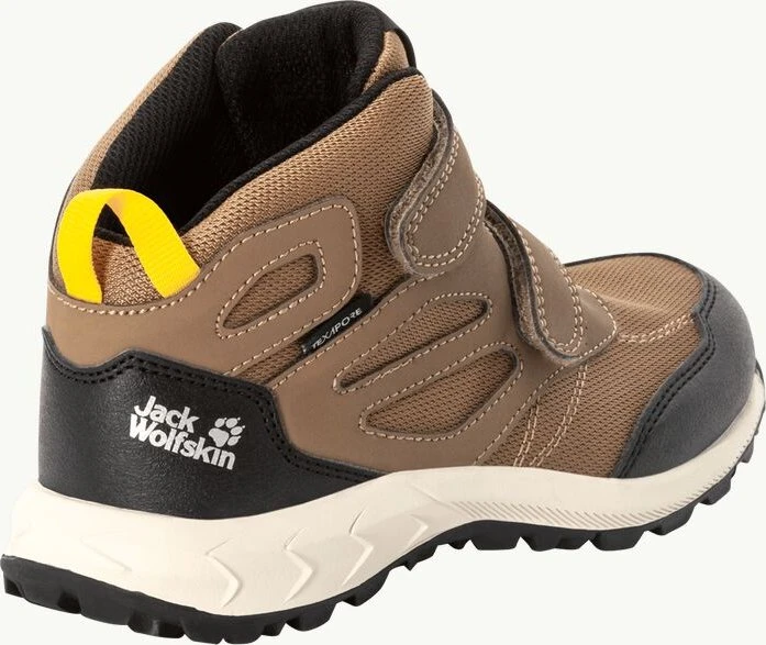 Jack Wolfskin Woodland Texapore Mid VC brown/phantom (Junior)