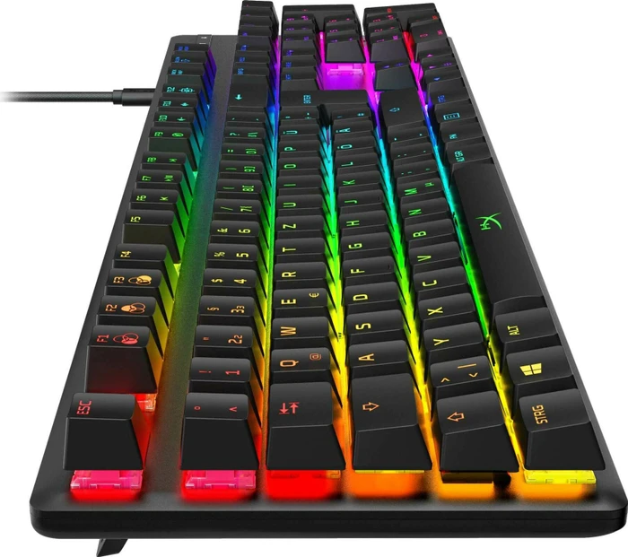 HP HyperX Alloy Origins, LEDs RGB, HyperX RED, USB, DE