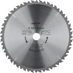 Wolfcraft Serie Braun Kreissägeblatt 28Z, 300x3.2x30mm, 1 Stück