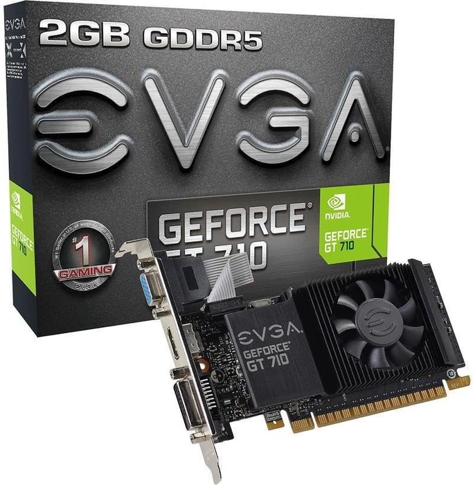 EVGA GeForce GT 730 OC low profile, 2GB GDDR5, VGA, DVI, HDMI