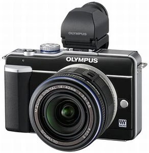 Olympus PEN E-PL1 schwarz mit Objektiv M.Zuiko digital ED 14-42mm 3.5-5.6 und M.Zuiko digital ED 40-150mm 4.0-5.6