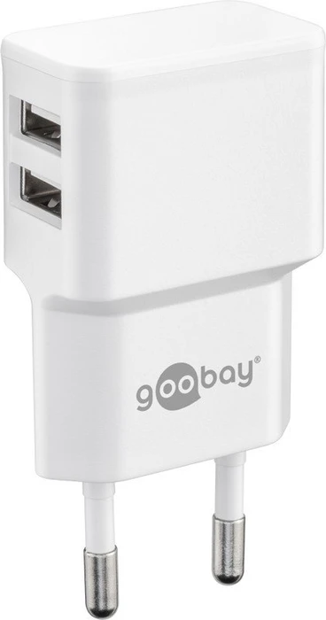 Wentronic Goobay USB-C-Dual-Ladeset 12W weiß