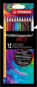 STABILO aquacolor ARTY Buntstift sortiert, Kartonetui, 12er-Set