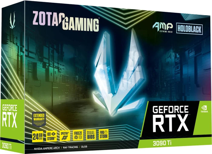 Zotac Gaming GeForce RTX 3090 Ti AMP Extreme Holo, 24GB GDDR6X, HDMI, 3x DP