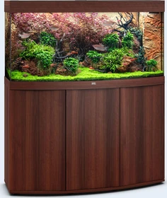 Juwel Vision 260 LED Aquarium-Set mit Unterschrank, dunkles Holz/dunkles Holz, 260l