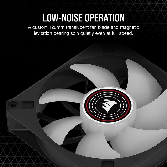 Corsair ML Series ML120 LED Elite Red, schwarz, 120mm