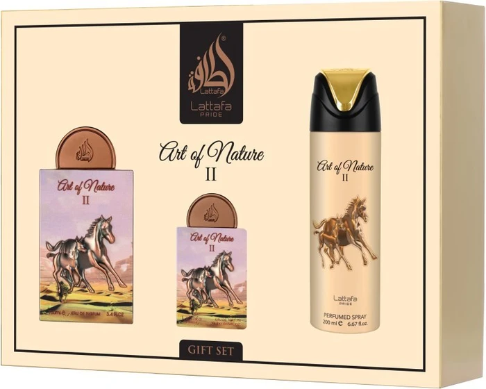 Lattafa Art Of Nature II EdP 100ml + EdP 20ml + Deo Spray 200ml Duftset