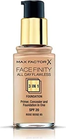 Max Factor Facefinity All Day Flawless Foundation 65 rose beige LSF20, 30ml