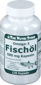 The Nutri Store Omega-3 Fischöl 500mg Kapseln, 120 Stück