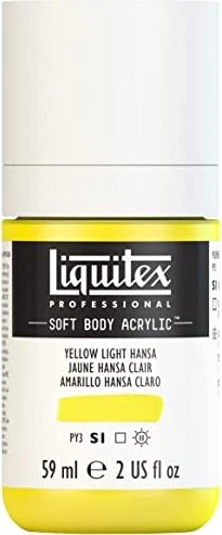 Liquitex Professional Soft Body Acrylic yellow light hansa, 59ml