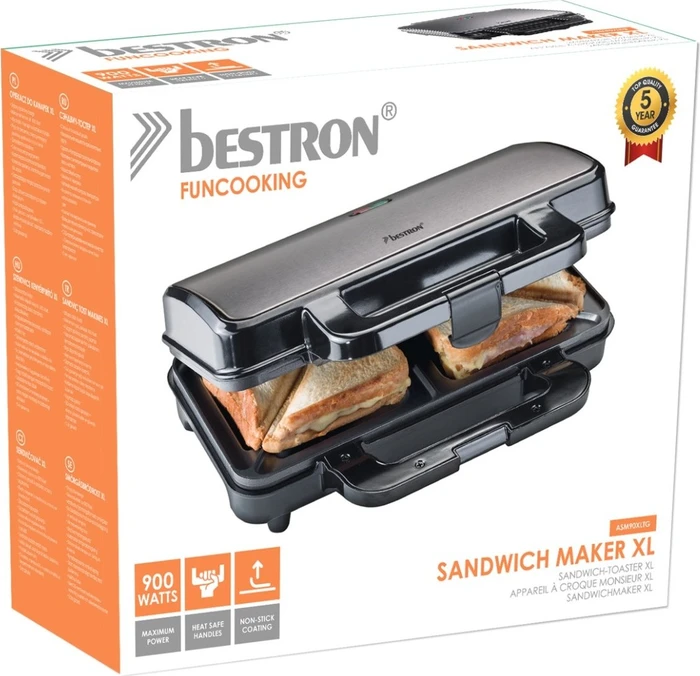 Bestron ASM90XLTG XL Sandwichgrill – Bild 4 von 4