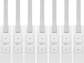 Rademacher RolloTron Pure Smart, weiß, 23mm, 10Nm Drehmoment, elektrischer Gurtwickler, 7er-Pack