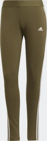 adidas Loungewear Essentials 3-Streifen Hose lang focus olive/white (Damen)