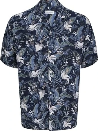 Jack & Jones Relaxed Fit Hemd kurzarm sky captain (Herren)