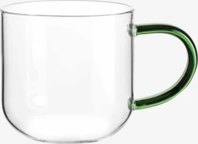 ASA Selection coppa glass Becher mit Henkel grün