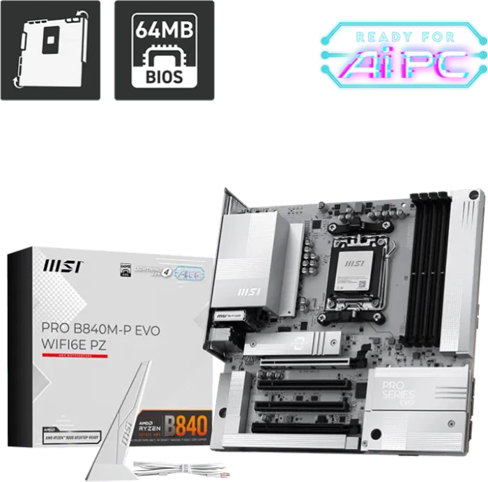 MSI PRO B840M-P EVO WIFI6E PZ (AMD AM5)