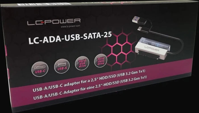 LC-Power LC-ADA-USB-SATA-25, USB-C 3.0